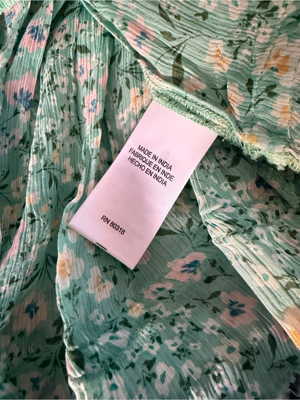Lucky Brand Women’s M Mint Green Floral Peplum Sleeveless Top - Picture 4 of 10